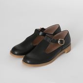 SHOESbakery/Tストラップレザーシューズ （リサイクル素材）